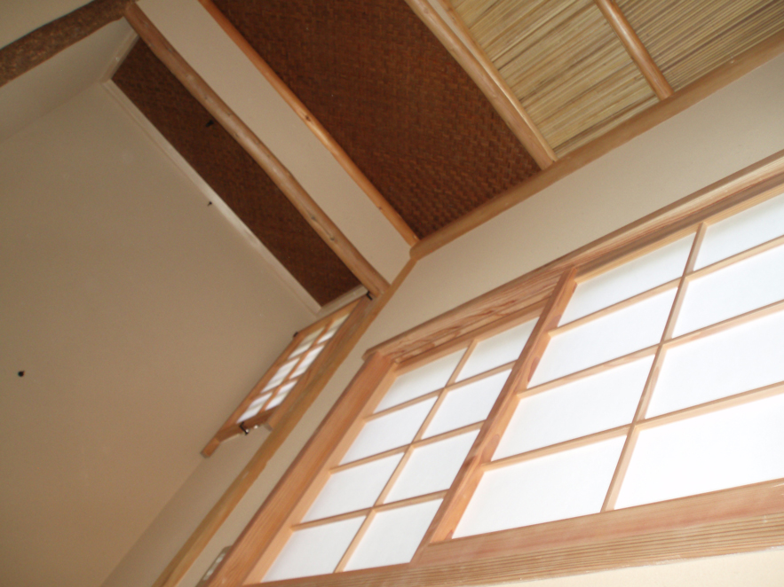 癒しの空間『茶室』天井の写真